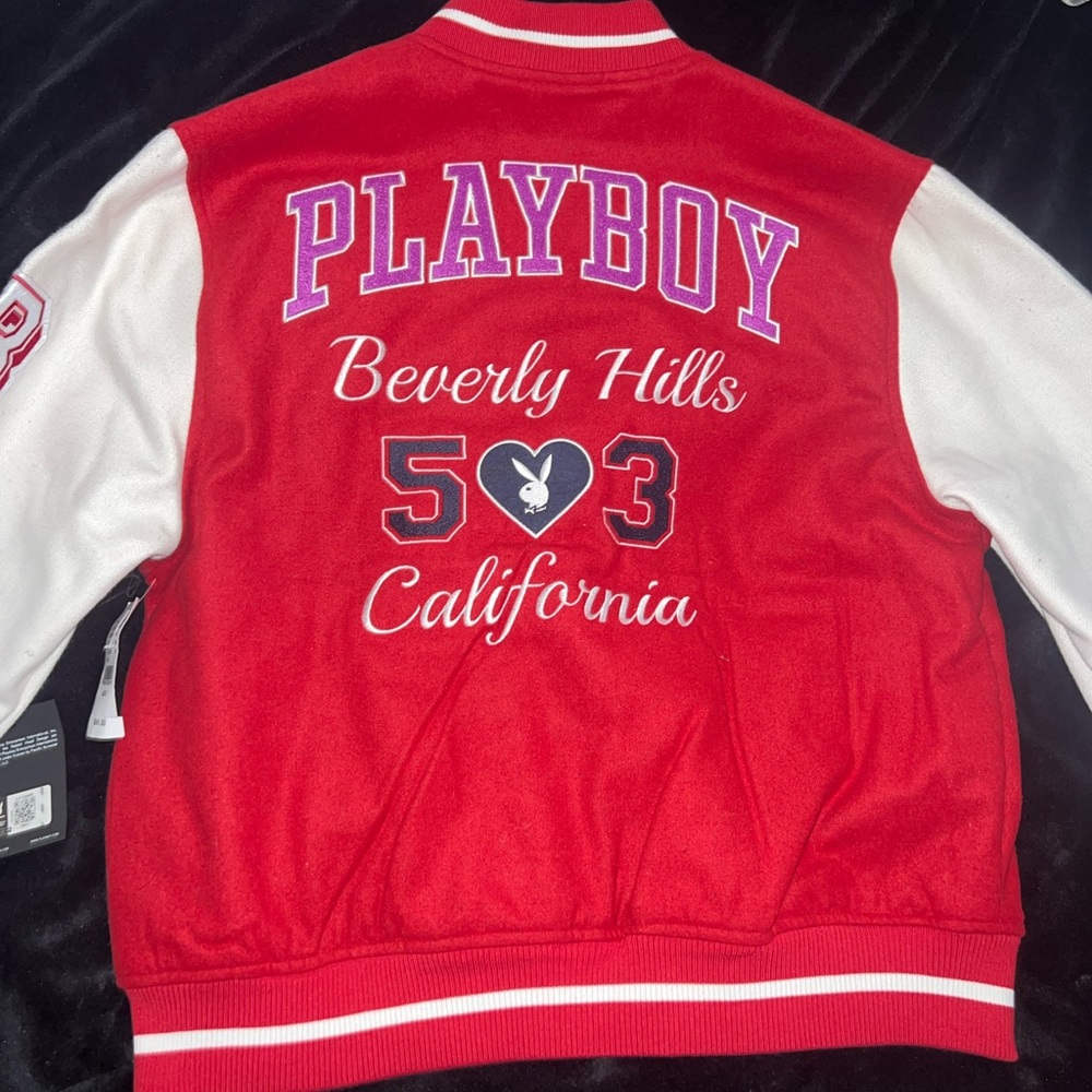 Play boy letterman bomber jacket